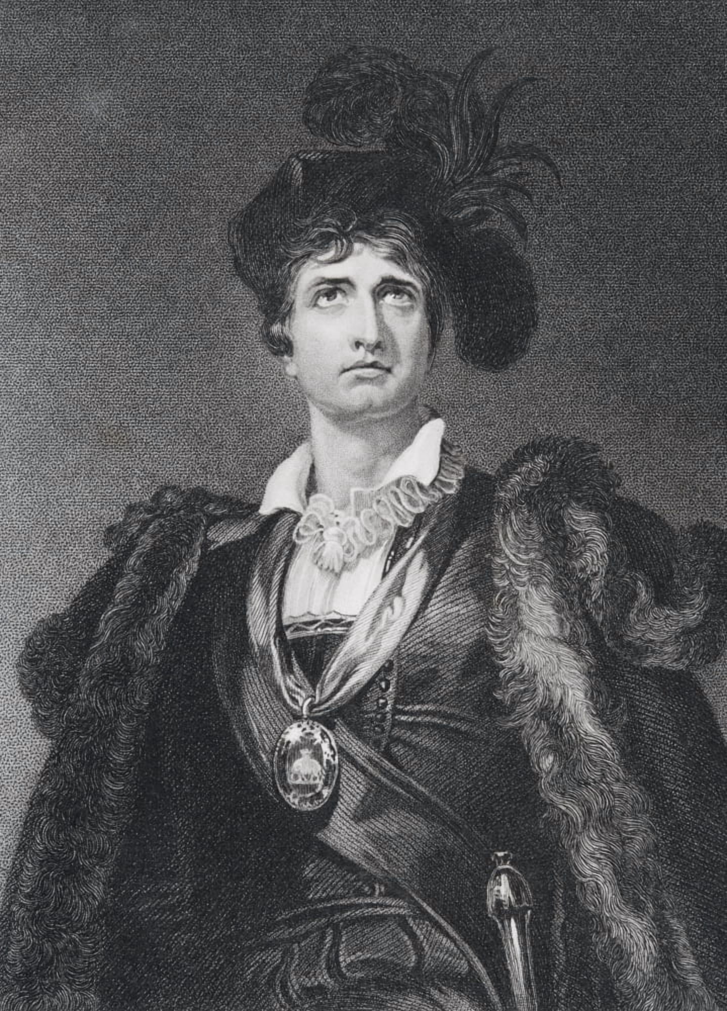 Posterazzi John Philip Kemble 1757 To 1823 English Actor Engraved By G Adcock After Sir Thomas Lawrence Canvas Art - Ken Welsh Design Pics (24 x 34)