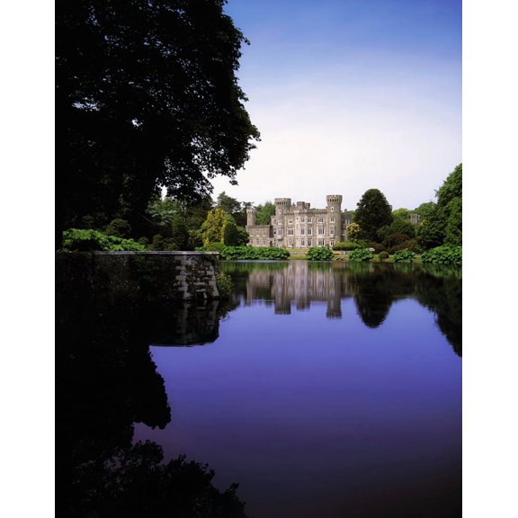 Posterazzi Johnstown Castle Co Wexford Ireland 19Th Century Gothic Revival Canvas Art - The Irish Image Collection Design Pics (26 x 34)