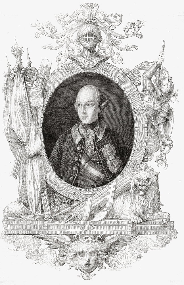 Posterazzi Joseph Ii17411790 Holy Roman Emperor (176590) King Of Bohemia And Hungary (178090)From Histoire De La Revolution Francaise By Louis Blanc Canvas Art - Ken Welsh Design Pics (24 x 38)