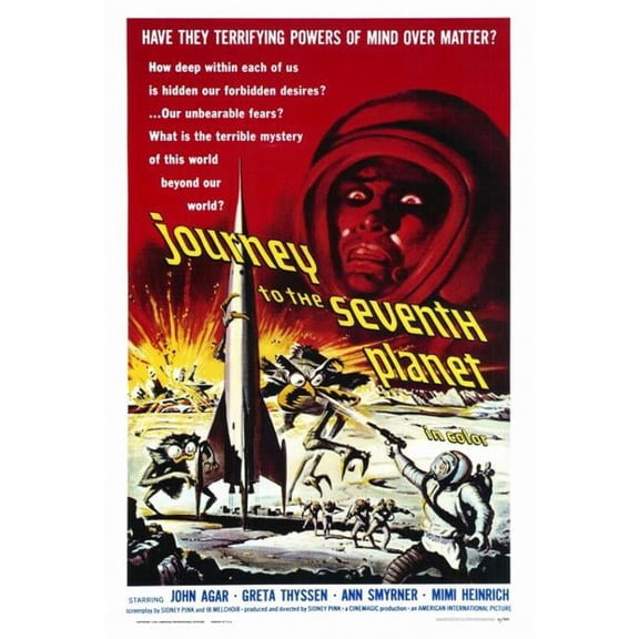 Posterazzi Journey to the Seventh Planet Movie Poster - 27 x 40 in.