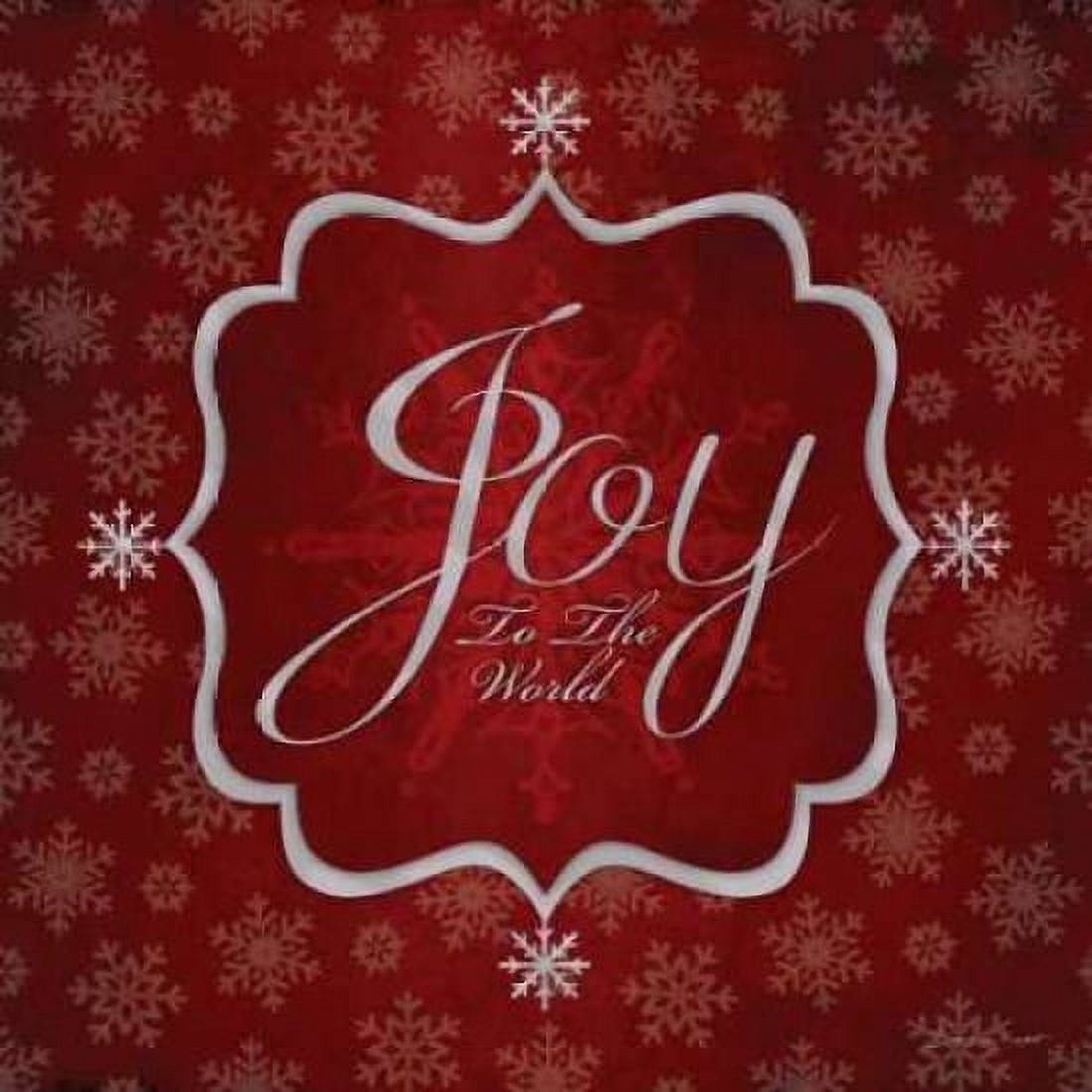 Posterazzi Joy - Red and Silver Canvas Art - Stephanie Marrott (24 x 24)