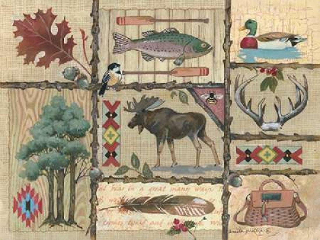 Posterazzi Joys of Fishing Canvas Art - Anita Phillips (18 x 24)