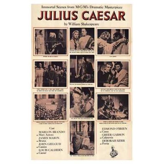 Posterazzi  Julius Caesar Movie Poster - 11 x 17 in.