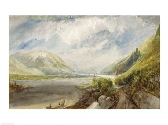 Posterazzi Junction of the Lahn 1817 Canvas Art - JMW Turner (36 x 24)