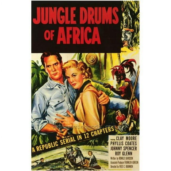 Posterazzi Jungle Drums of Africa Movie Poster - 27 x 40 in.
