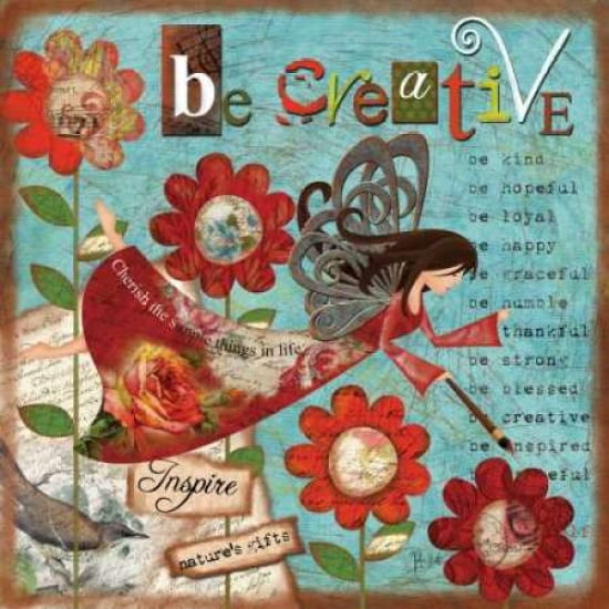 Posterazzi Just Be Creative Canvas Art - Victoria Hutto (24 x 24)