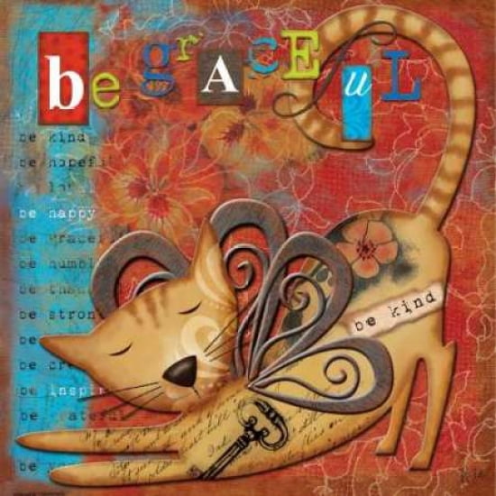 Posterazzi Just Be Graceful Canvas Art - Victoria Hutto (24 x 24)