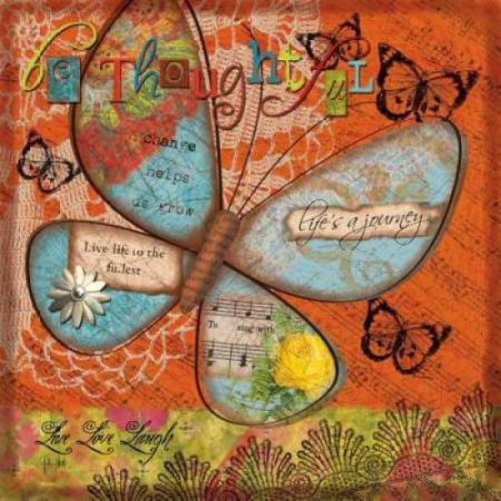 Posterazzi Just Be Thoughtful Canvas Art - Victoria Hutto (24 x 24)