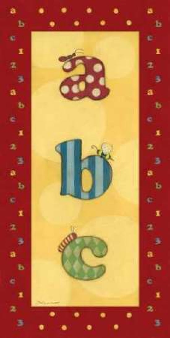Posterazzi Juvenile ABC Canvas Art - Stephanie Marrott (24 x 48)