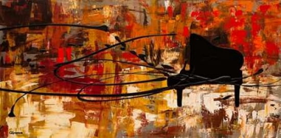 Posterazzi Keep The Tune Canvas Art - Carmen Guedez (24 x 48)