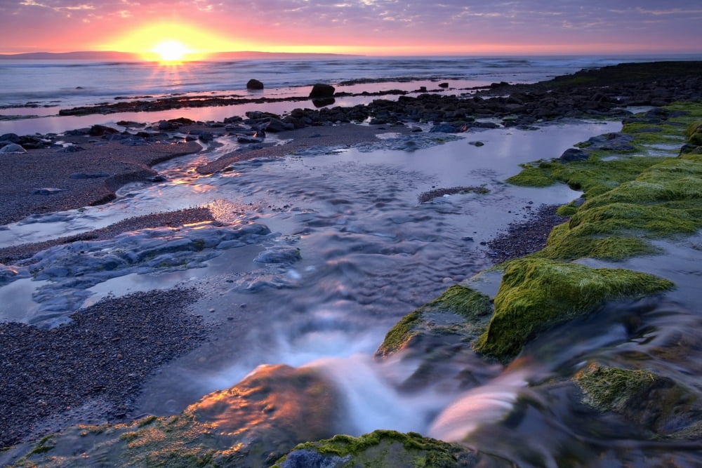 Posterazzi Killala Bay Co Sligo Ireland Sunset Over Water Canvas Art - Gareth McCormack Design Pics (36 x 24)