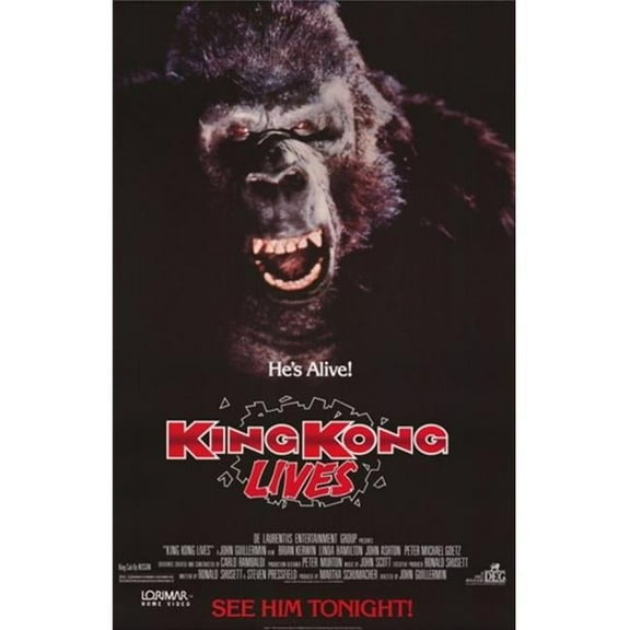 Posterazzi  King Kong Lives Movie Poster - 11 x 17 in.