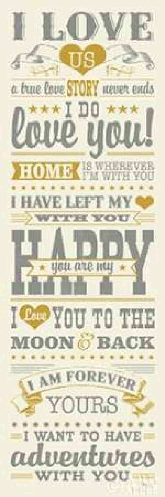Posterazzi L-O-V-E I Color Canvas Art - Pela Studio (12 x 36)