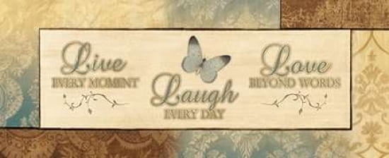 Posterazzi LIVE EVERY MOMENT Canvas Art - Piper Ballantyne (10 x 20)