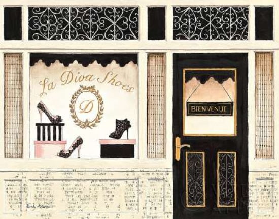 Posterazzi La Diva Shoes Canvas Art - Emily Adams (22 x 28)