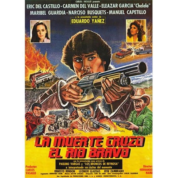 Posterazzi La Muerte Cruzo El Rio Bravo Movie Poster - 11 x 17 in.