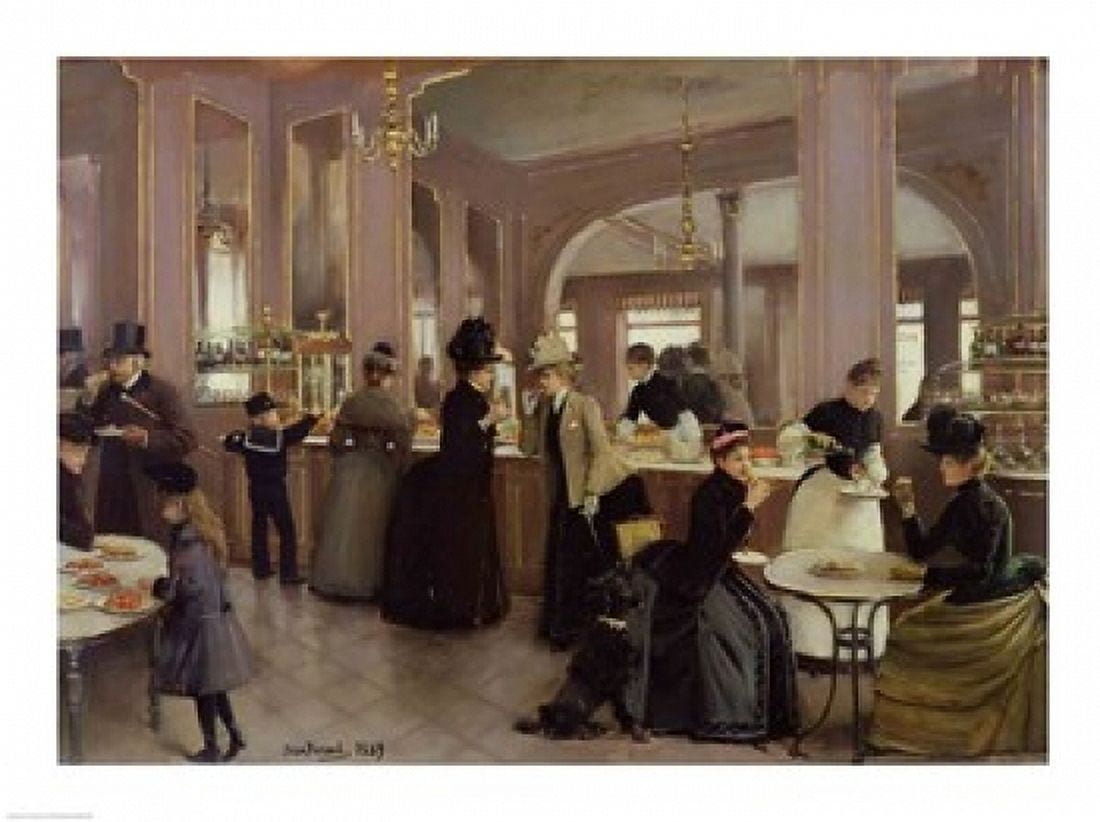 Posterazzi La Patisserie Gloppe Canvas Art - Jean Beraud (36 x 24)