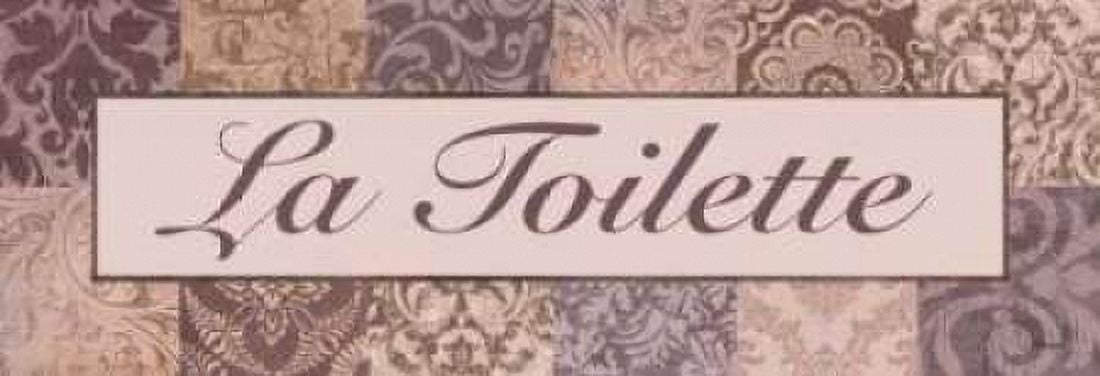 Posterazzi La Toilette Purple Canvas Art - Todd Williams (12 x 36)