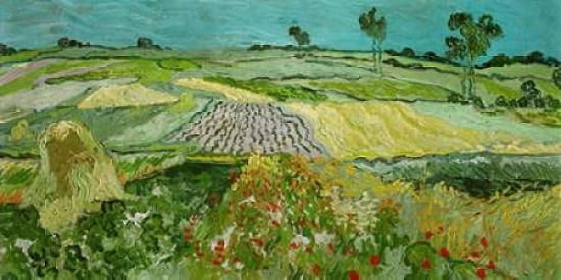 Posterazzi La plaine dAuvers Canvas Art - Vincent Van gogh (24 x 48)