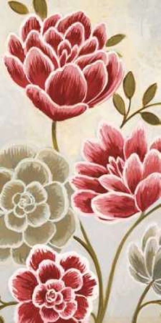 Posterazzi Lace Petals II Canvas Art - MARIA (24 x 48)