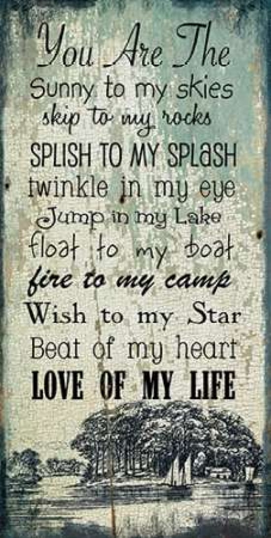 Posterazzi Lake and Love Canvas Art - Jo Moulton (10 x 20)