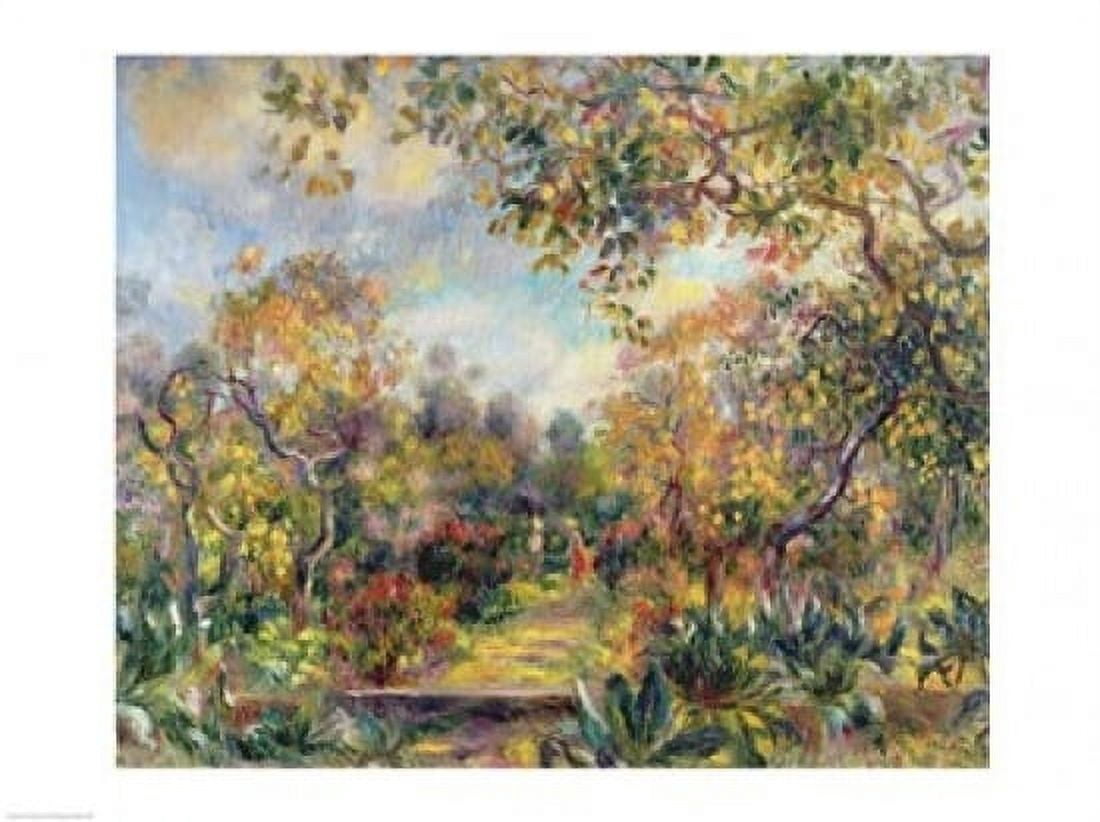 Posterazzi Landscape at Beaulieu c1893 Canvas Art - Pierre-Auguste Renoir (36 x 24)