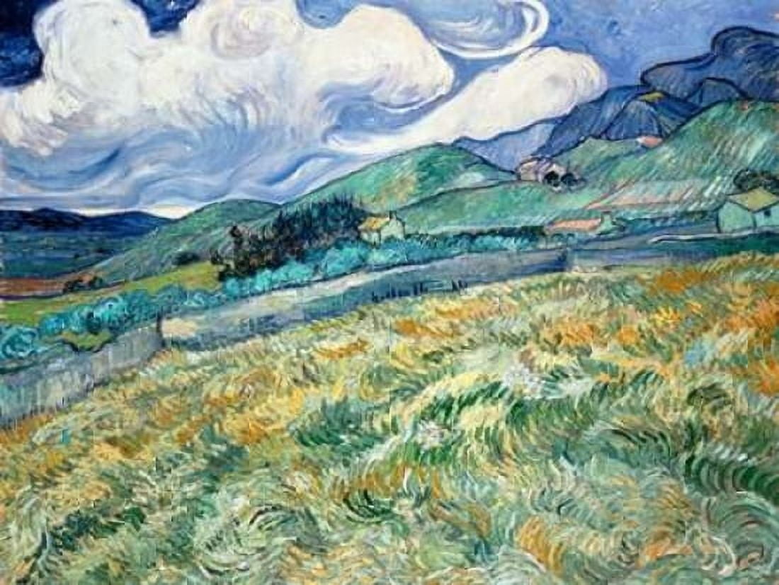 Posterazzi Landscape from Saint-Remy Canvas Art - Vincent Van Gogh (22 x 28)