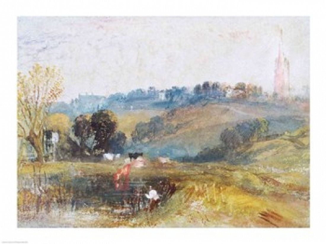 Posterazzi Landscape near Petworth c1828 Canvas Art - JMW Turner (36 x 24)