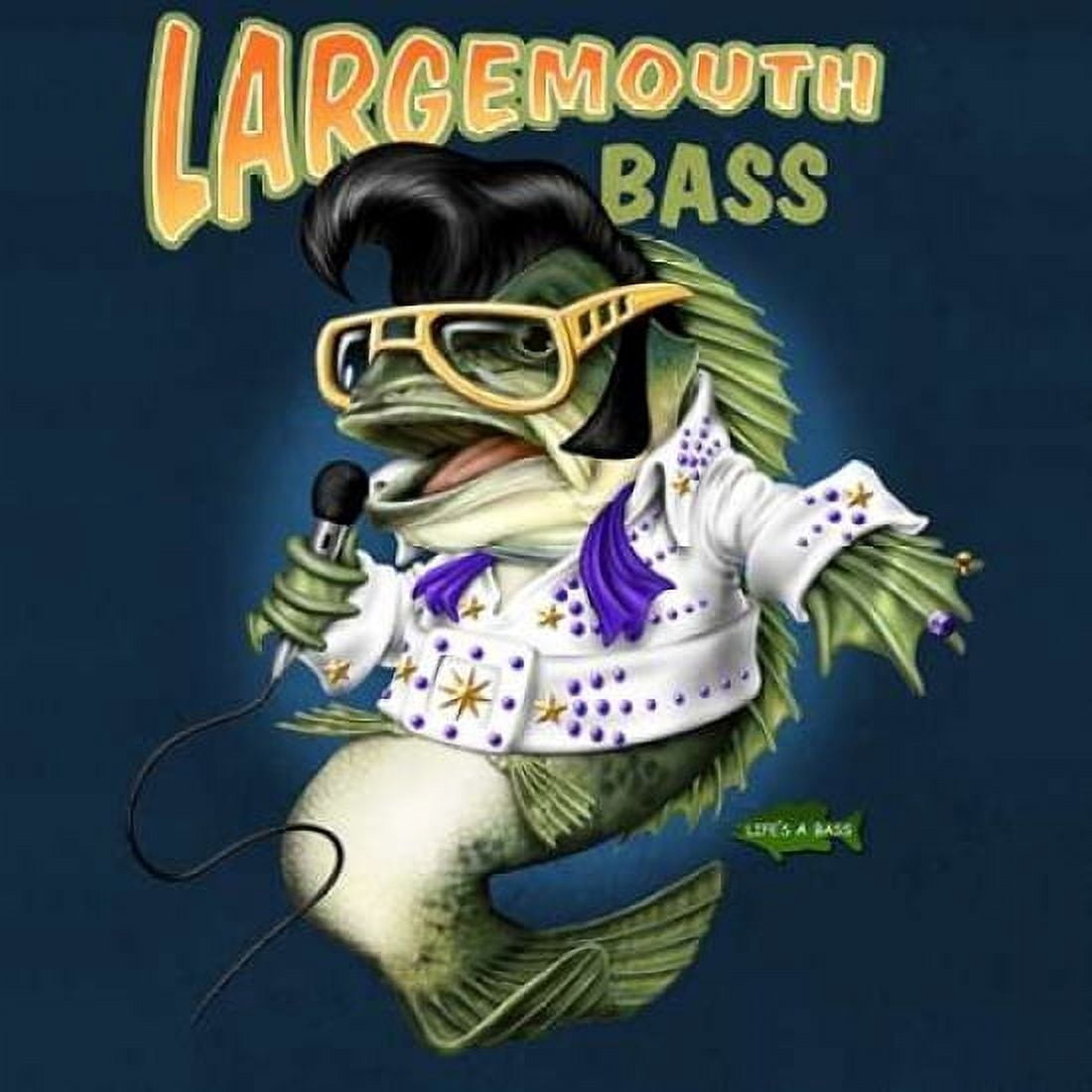 Posterazzi Largemouth Bass Canvas Art - Jim Baldwin (24 x 24)