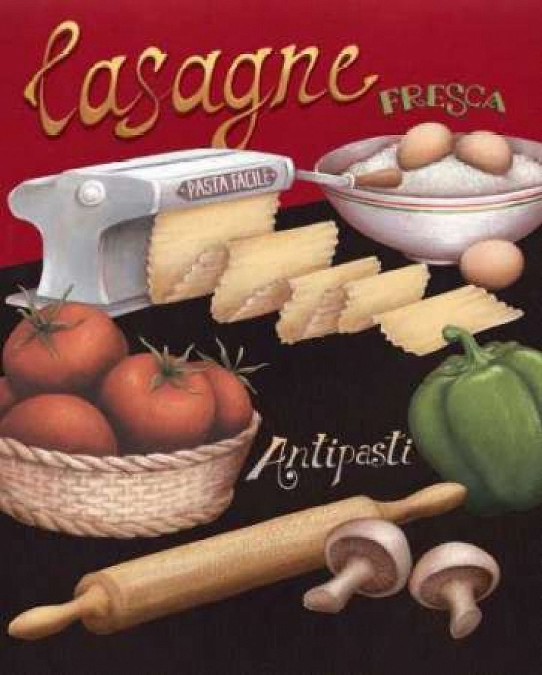 Posterazzi Lasagna Canvas Art - Daphne Brissonnet (22 x 28)