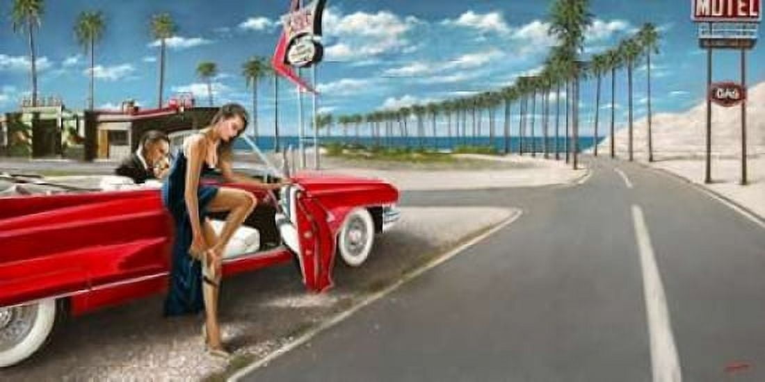 Posterazzi Last stop before the Ocean Canvas Art - John Silver (24 x 48)