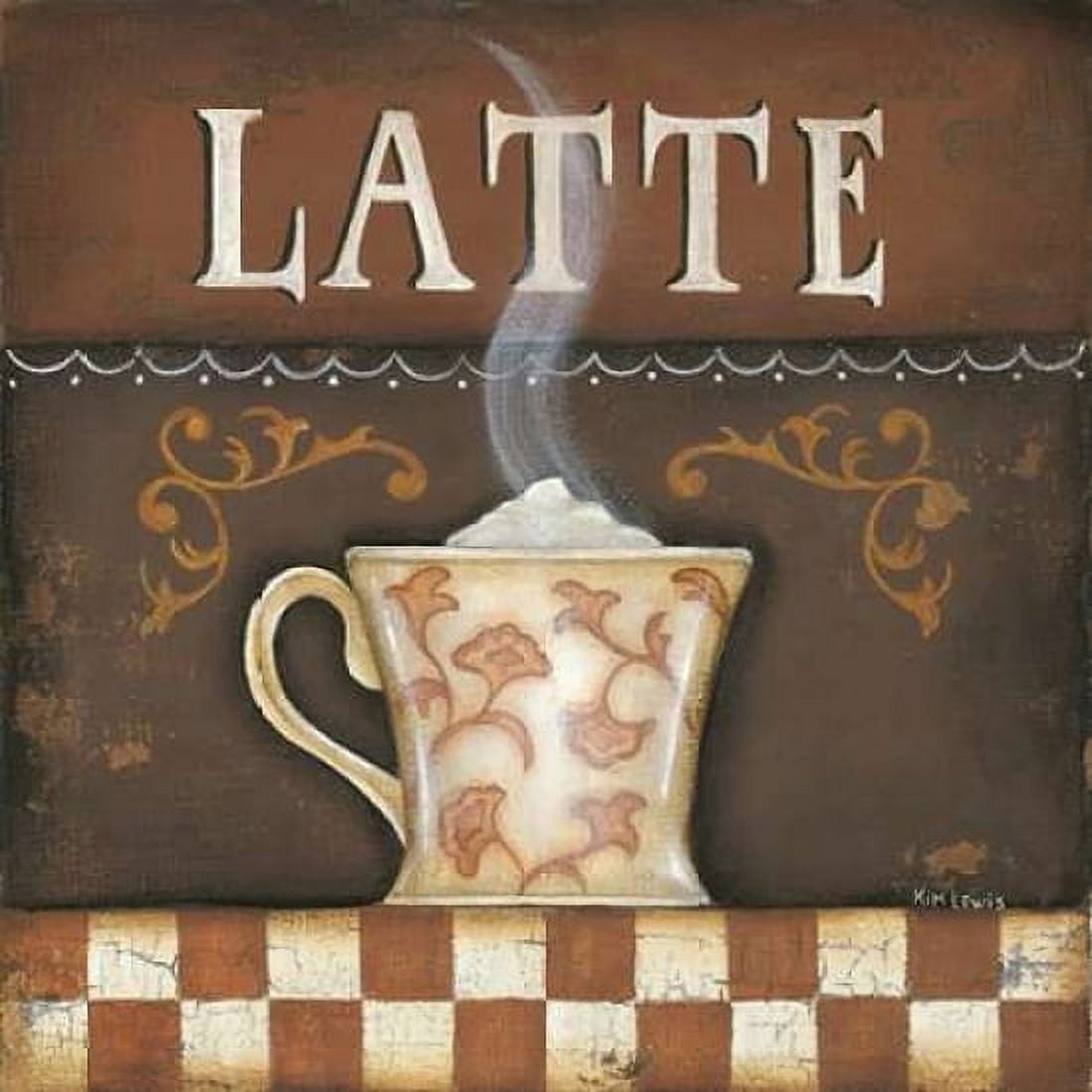 Posterazzi Latte Canvas Art - Kim Lewis (24 x 24)
