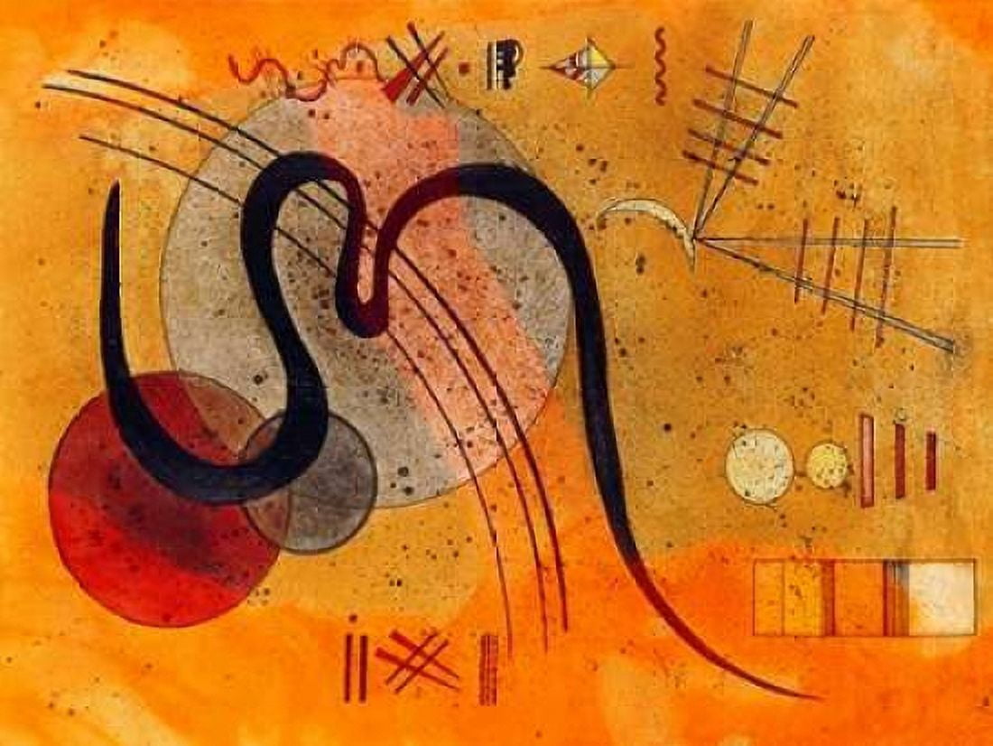 Posterazzi Launelinie Canvas Art - Wassily Kandinsky (22 x 28)
