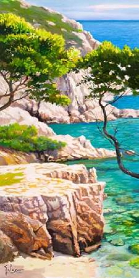 Posterazzi Lavandou I Canvas Art - Adriano Galasso (10 x 20)