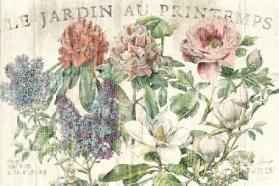 Posterazzi Le Jardin Printemps Canvas Art - Sue Schlabach (24 x 36)