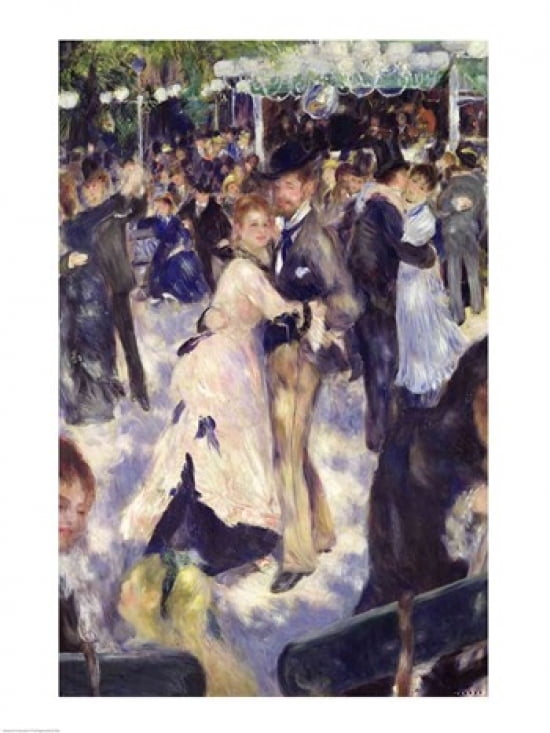 Posterazzi Le Moulin de la Galette Canvas Art - Pierre-Auguste Renoir (24 x 36)