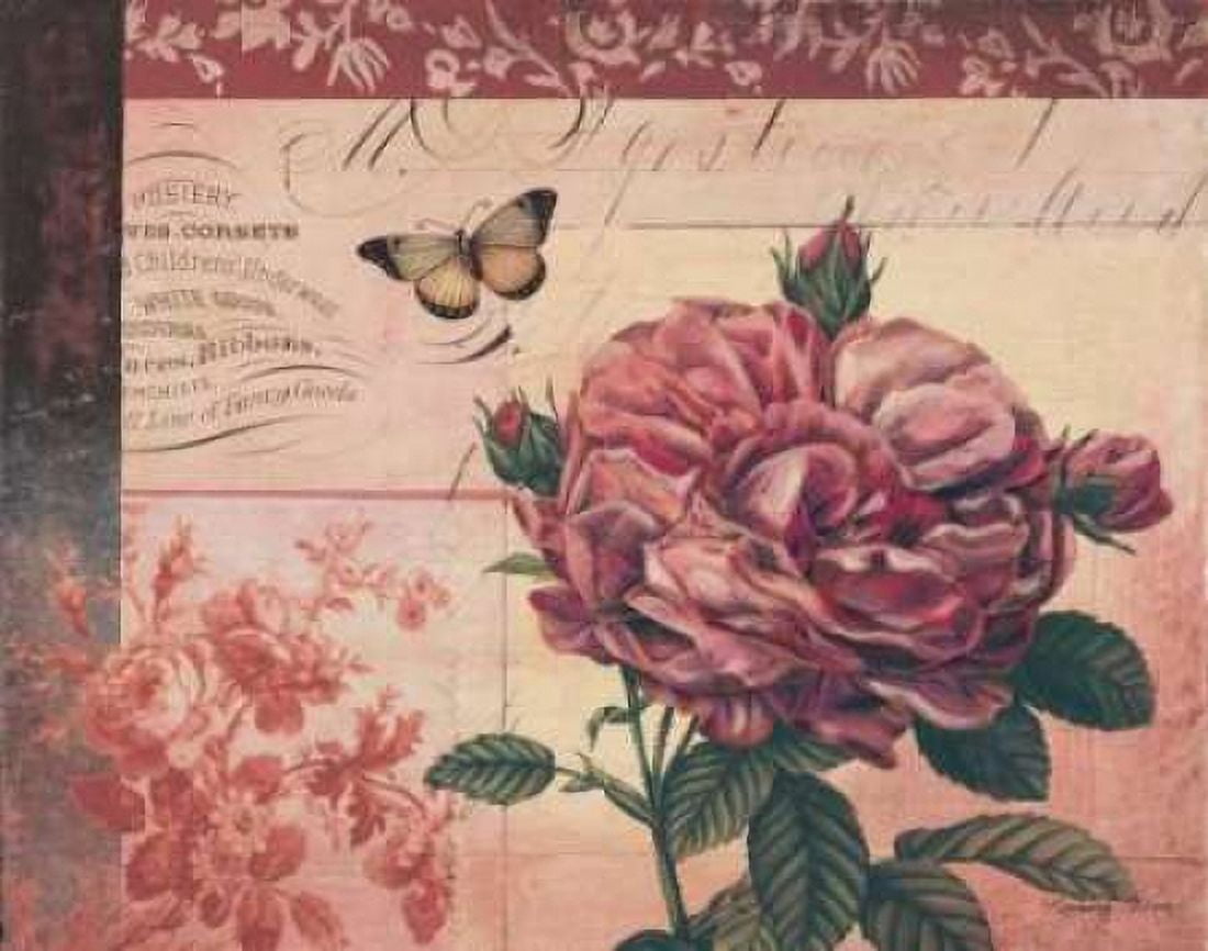 Posterazzi Le Rose a Monte I Canvas Art - Kimberly Poloson (22 x 28)