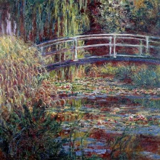 Posterazzi Le bassin aux nympheas harmonie rose Canvas Art - Claude Monet (24 x 24)