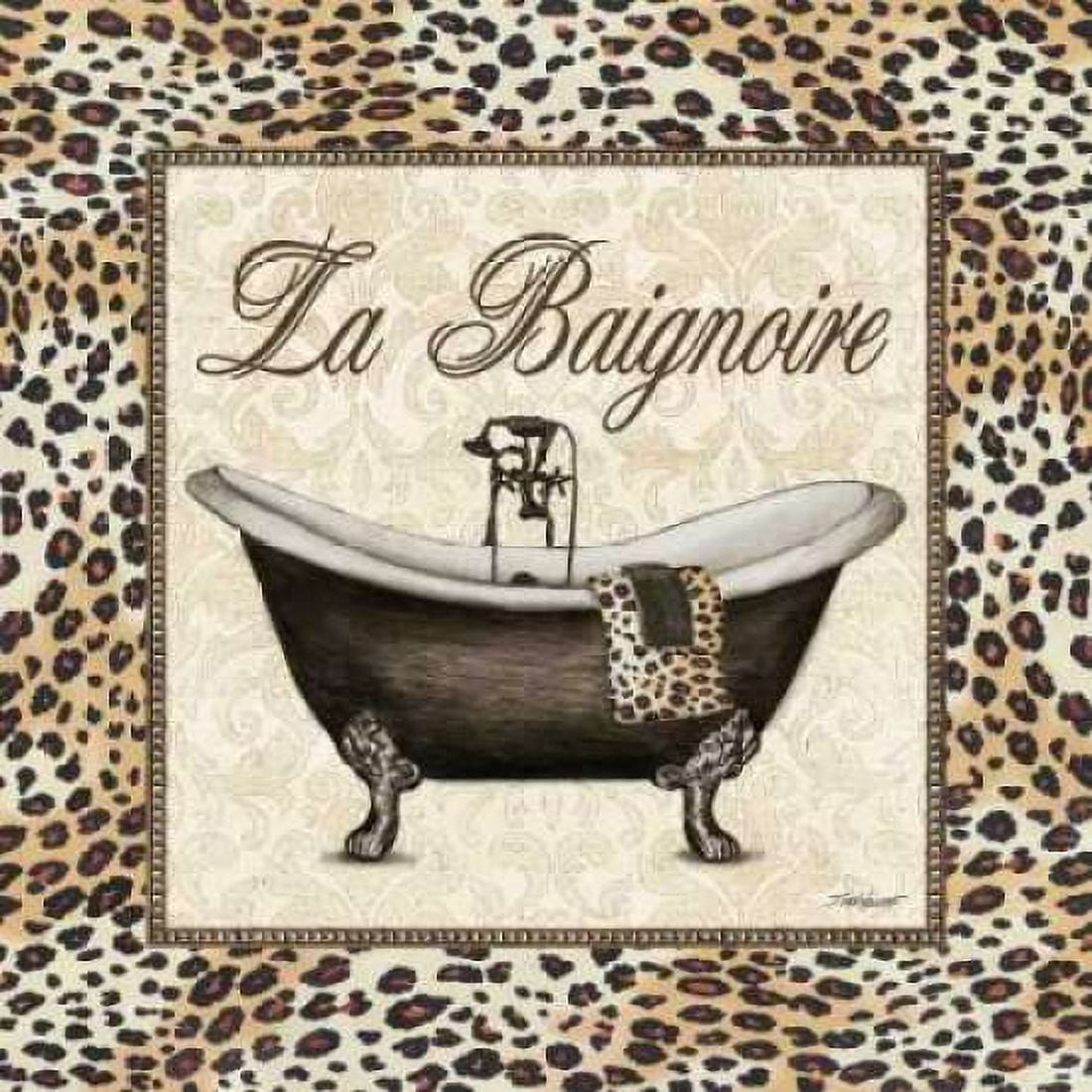 Posterazzi Leopard Bathtub Canvas Art - Todd Williams (24 x 24)