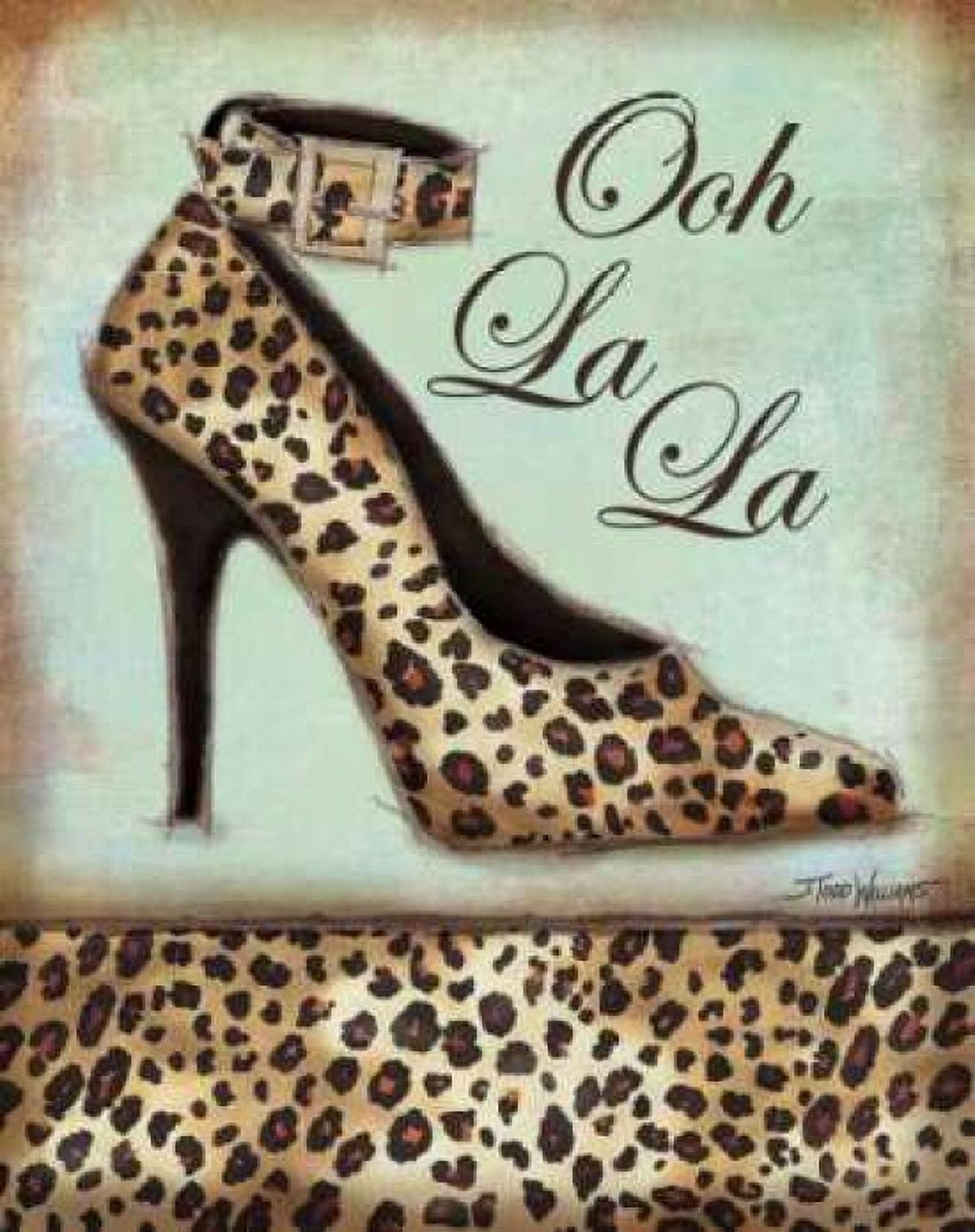 Posterazzi Leopard Shoe Canvas Art - Todd Williams (22 x 28)
