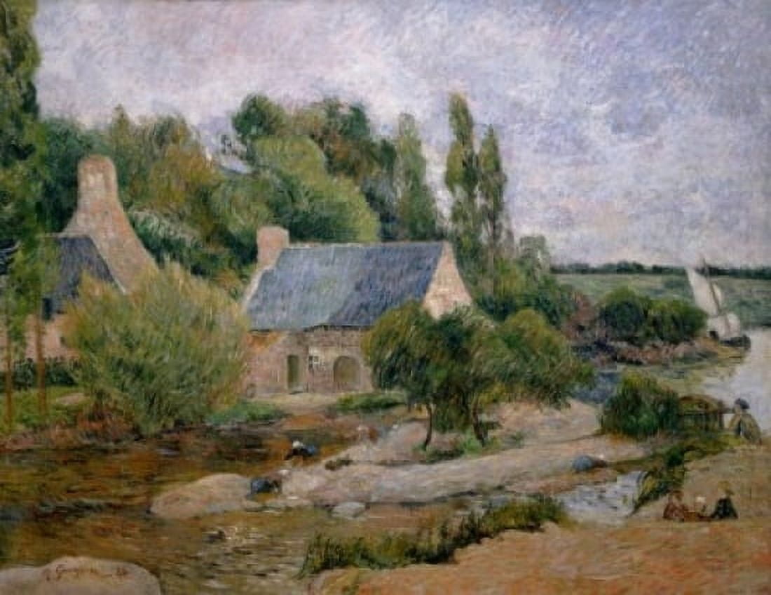 Posterazzi Les Lavandieres a Pont-Aven 1886 Paul Gauguin (1848-1903French) Musee d Orsay Paris Canvas Art - Paul Gauguin (24 x 36)