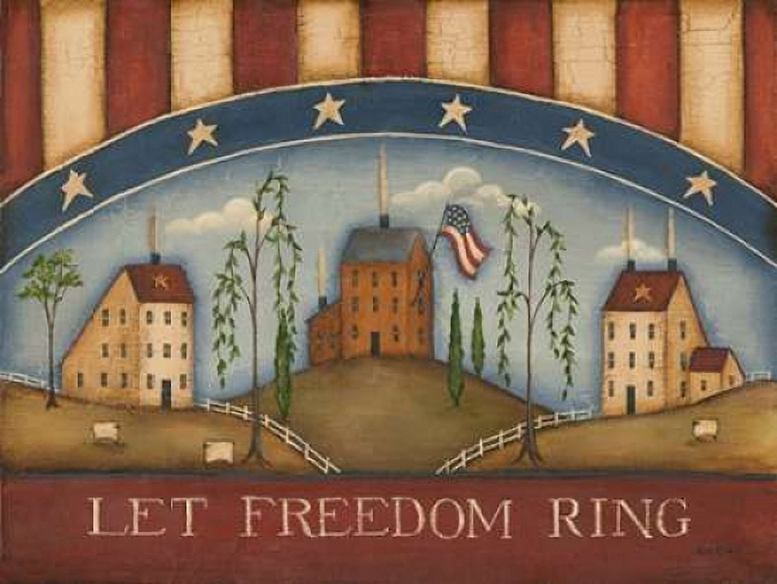 Posterazzi Let Freedom Ring Canvas Art - Kim Lewis (18 x 24)