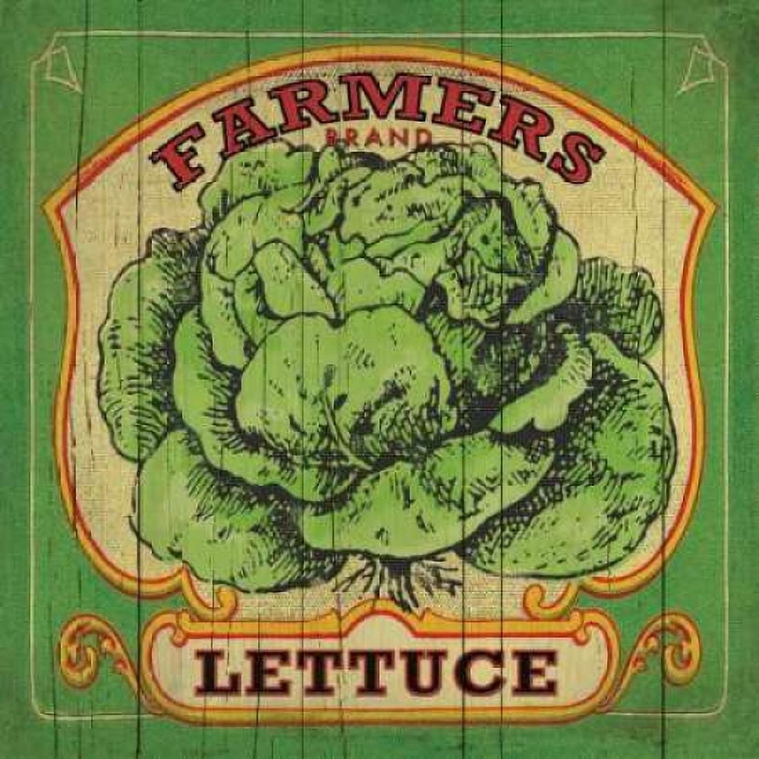 Posterazzi Lettuce Label Canvas Art - Stephanie Marrott (24 x 24)