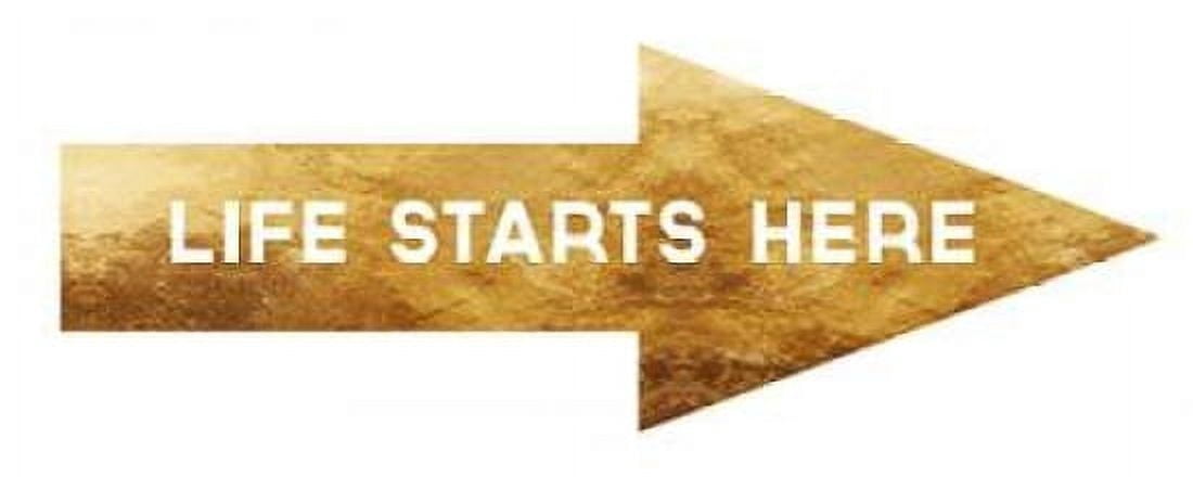 Posterazzi Life Starts here Canvas Art - Linda Woods (24 x 48)