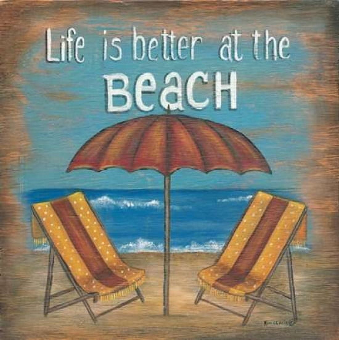 Posterazzi Life is Better Canvas Art - Kim Lewis (24 x 24)