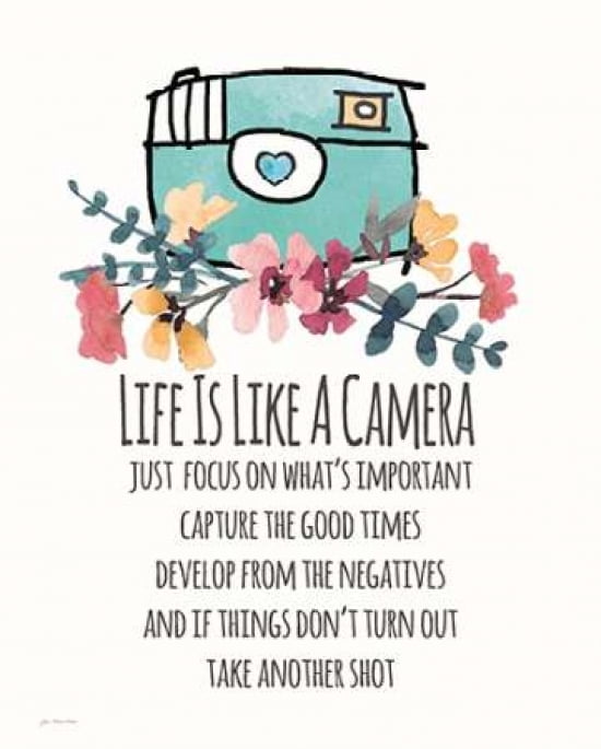 Posterazzi Life is Like a Camera Canvas Art - Jo Moulton (24 x 30)