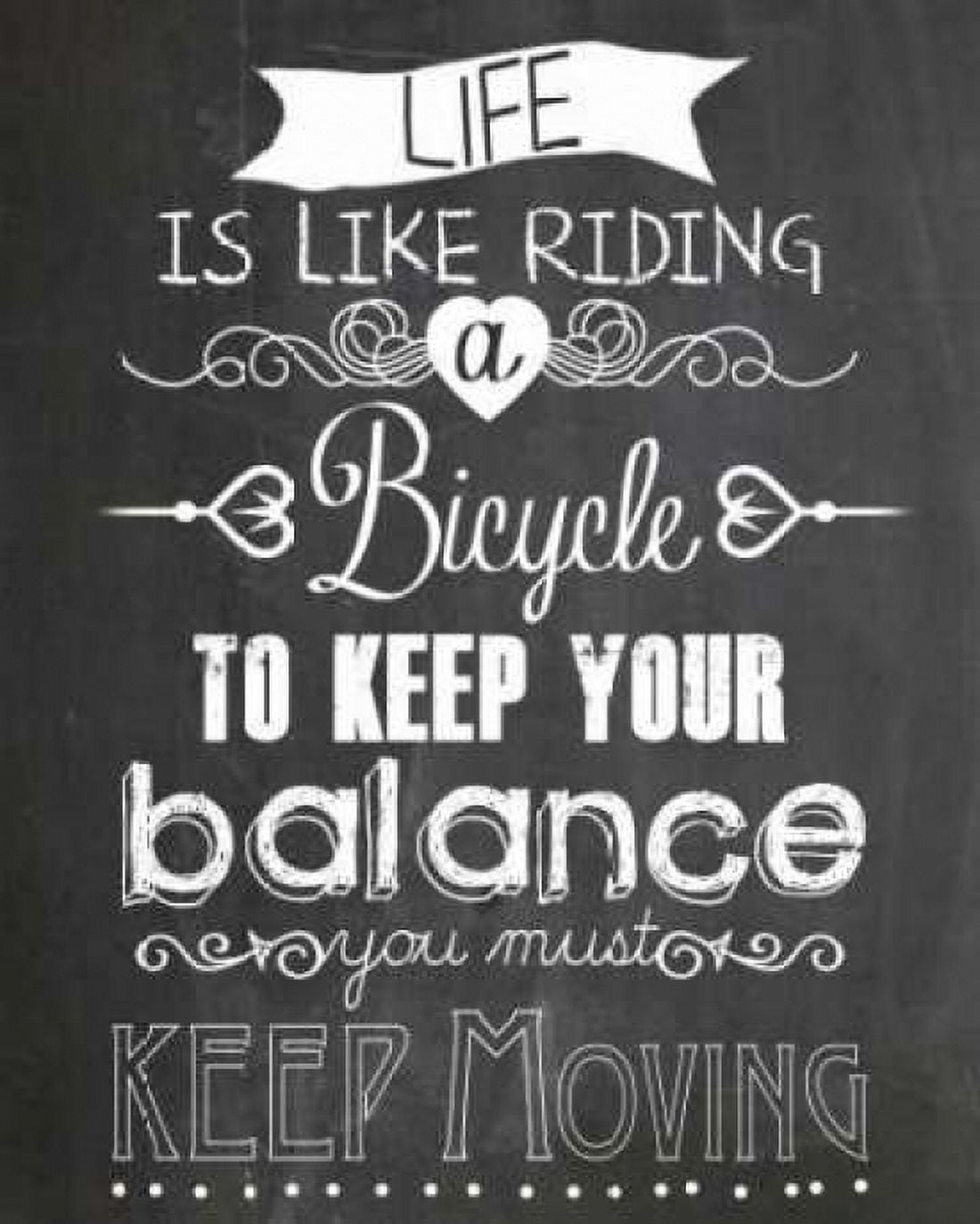Posterazzi Life is like Riding a bicycle Canvas Art - Claudia Schoen (24 x 30)