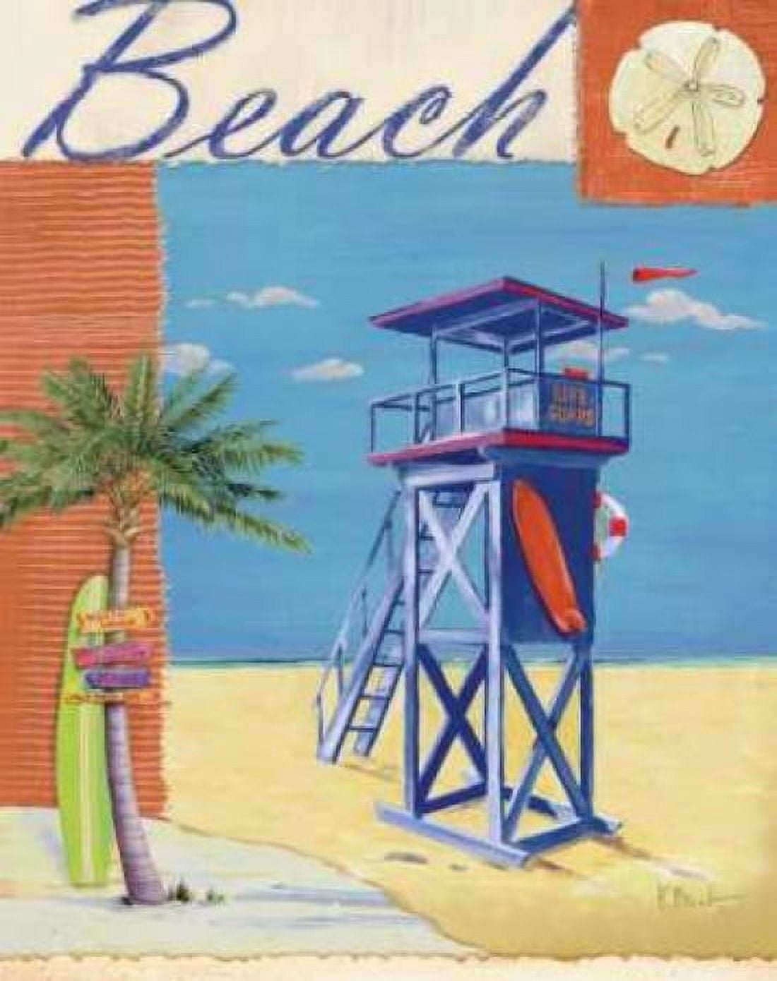 Posterazzi Lifeguard Collage III Canvas Art - Paul Brent (24 x 30)