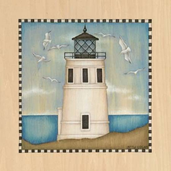 Posterazzi Lighthouse Cove II Canvas Art - Beth Logan (24 x 24)