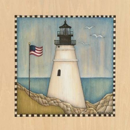 Posterazzi Lighthouse Cove III Canvas Art - Beth Logan (24 x 24)